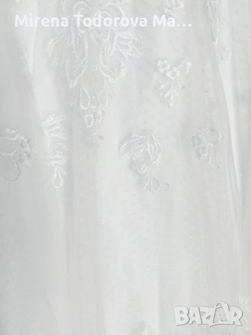 Сватбена рокля от тюл с А-силует илюзия до коляното с лъка(и), снимка 9 - Сватбени рокли - 36687033