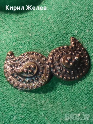 СТАРИННА БРОНЗОВА ЕТНОГРАФСКА БРОШКА ПАФТИ РЕТРО НАКИТ МАЙСТОРСКА ИЗРАБОТКА 45681, снимка 14 - Антикварни и старинни предмети - 46219965