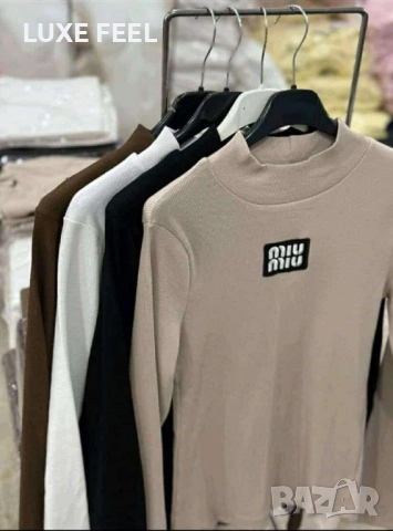 Дамски Блузи -Рипс - лого Бродирано ⚜️ MIU MIU GUESS , снимка 2 - Блузи с дълъг ръкав и пуловери - 52515674
