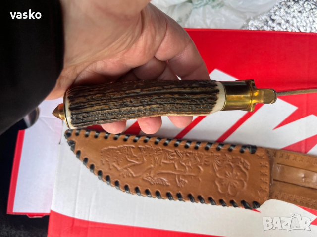 Стар Български,рог,30см,3мм, снимка 10 - Ножове - 52891026