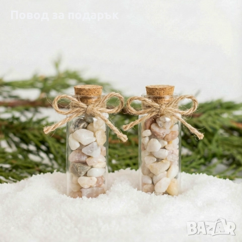 Коледен подарък с естествен кварц , снимка 3 - Ръчно изработени сувенири - 52848815