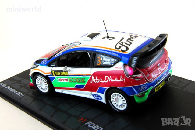 Ford Fiesta RS WRC M.Hirvonen J.Lehtinen Rally Sweden 2011 - мащаб 1:43 на IXO/Altaya, снимка 3 - Колекции - 28425322