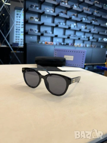 очила с черен обикновен калъф и ув защита gucci, снимка 4 - Слънчеви и диоптрични очила - 50741444