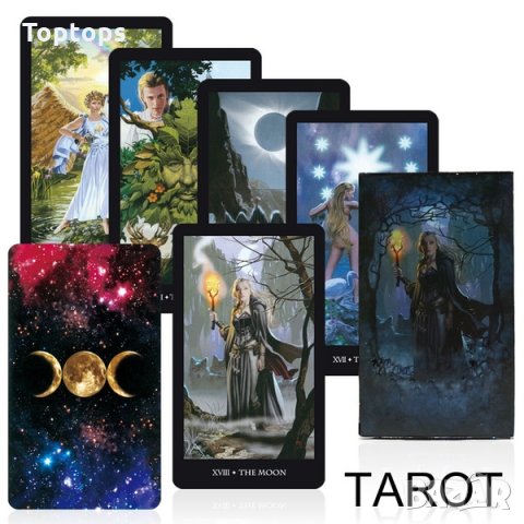 Таро карти: Witches Tarot & Silver Witchcraft Tarot & Everyday Witch Tarot, снимка 15 - Карти за игра - 33679329