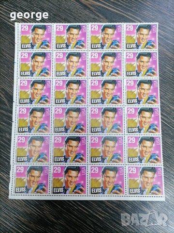 Лот 24 броя пощенски марки марка - Елвис Пресли 1993 от САЩ
