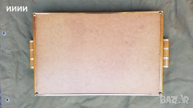 Позлатен поднос картина, снимка 3 - Антикварни и старинни предмети - 52606789