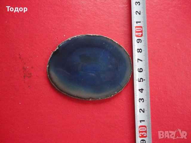 Полиран минерал ахат халцедон 11, снимка 2 - Колекции - 43966503