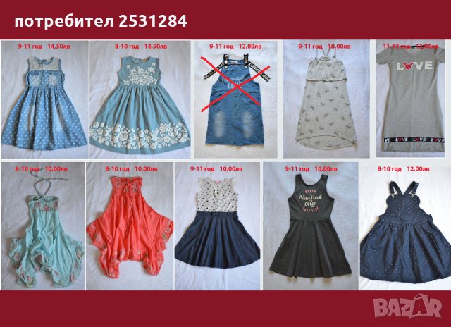 детски дрехи за момиче 9-11 години цени от 2 лв, снимка 4 - Други - 28831296