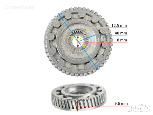 Audi A6 C5 Зъбно колело за мотор на люк , снимка 5 - Части - 50397348