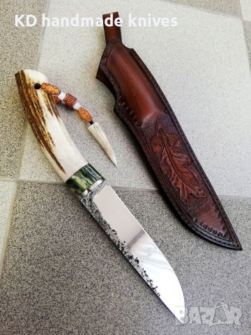 Ръчно изработен ловен нож от марка KD handmade knives ловни ножове, снимка 2 - Ловно оръжие - 39892354