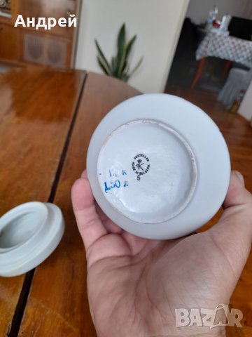 Стара порцеланова захарница #5, снимка 5 - Други ценни предмети - 32536555