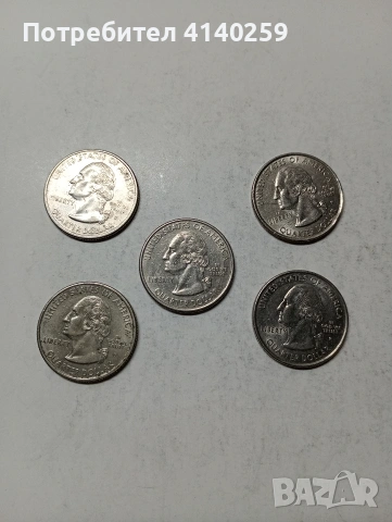 САЩ МОНЕТИ 1/4 КУОРТЪР ДОЛАР , снимка 2 - Нумизматика и бонистика - 53556735