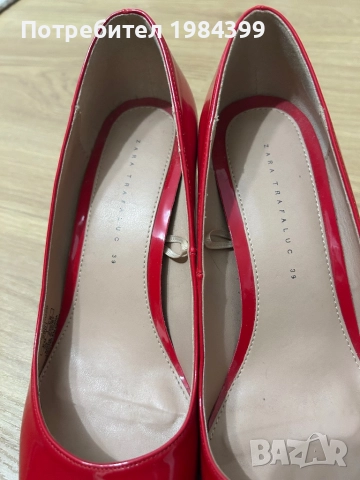 Зара , снимка 3 - Дамски обувки на ток - 52878297