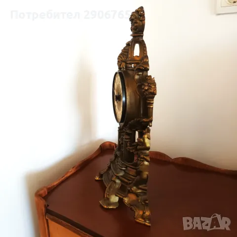 Продавам стар каминен часовник електромеханичен, снимка 7 - Антикварни и старинни предмети - 49114811