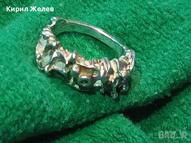 НЕВЕРОЯТНО КРАСИВ СРЕБЪРЕН АРТ ПРЪСТЕН СРЕБРО 925 ХУДОЖЕСТВЕНА РЪЧНА МАЙСТОРСКА ИЗРАБОТКА 49314, снимка 13 - Пръстени - 50136221