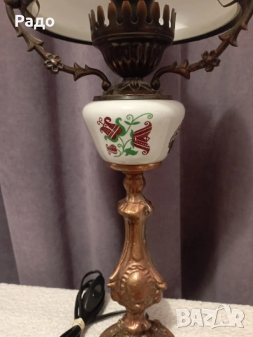 Комплект от две старинни лампи - лампа, снимка 3 - Настолни лампи - 51295743