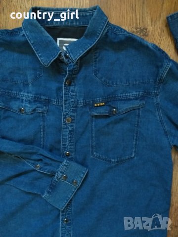 G-STAR RAW Tailor Long Sleeve Men's Shirt - страхотна мъжка риза, снимка 3 - Ризи - 27110937