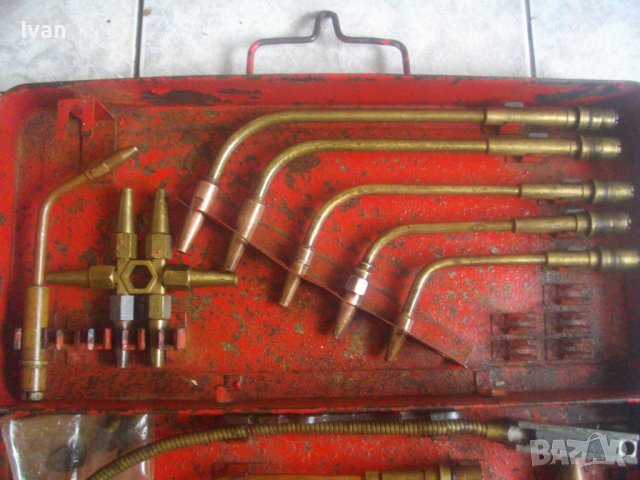 ГОЛЯМ НЕМСКИ КОМПЛЕКТ ГОРЕЛКИ И РЕЗАК ЗА ОКСИЖЕН ЗА ГАЗОКИСЛОРОДНО АЦЕТИЛЕН ЗАВАРЯНЕ РЯЗАНЕ СПОЯВАНЕ, снимка 4 - Други инструменти - 37486903