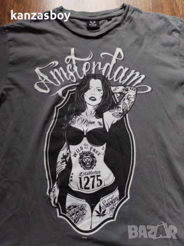 fox tattoo girl - страхотна мъжка тениска S, снимка 3 - Тениски - 50489070