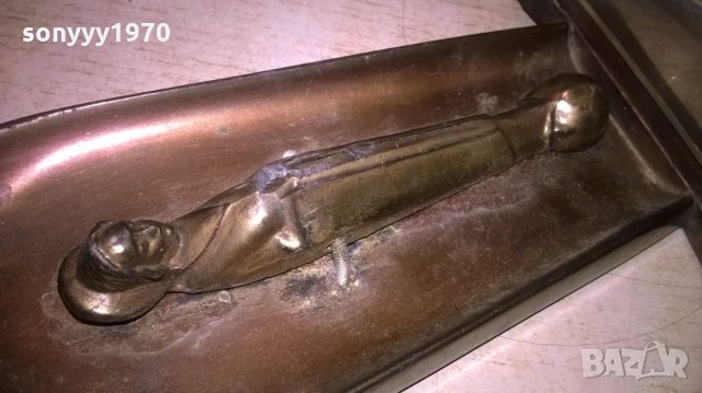 АНТИКА БОГОРОДИЦА-20Х9Х5СМ-МЕД МЕСИНГ, снимка 5 - Колекции - 27444039