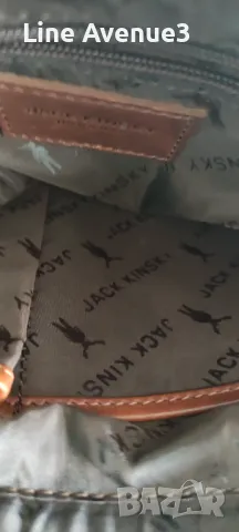 Mъжка чанта JACK KINSKY 100% ТЕЛЕШКА КОЖА, снимка 6 - Чанти - 49760562