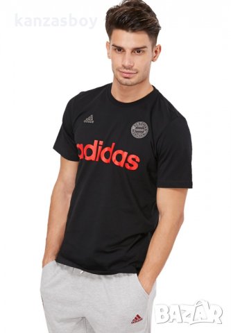 Bayern München T-Shirt Core Graphic Black - страхотна футболна тениска КАТО НОВА, снимка 1 - Тениски - 32997051