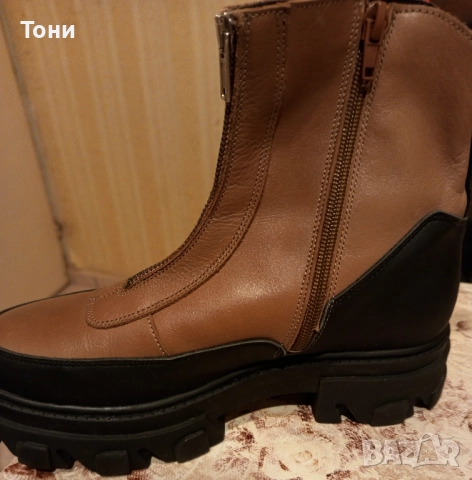 Нови Дамски Боти Изцяло от Естествена Кожа 38, снимка 14 - Дамски боти - 52684139