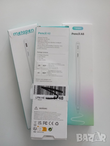 Оригинален стилус Apple Metapen Pencil A8, снимка 2 - Таблети - 52115691