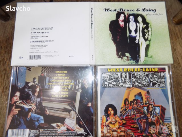 Компакт дискове на-West,Bruce & Laing-Play With Fire/Whatever Turns You On/Live n'Kickin'/Why Dontch, снимка 8 - CD дискове - 40284829