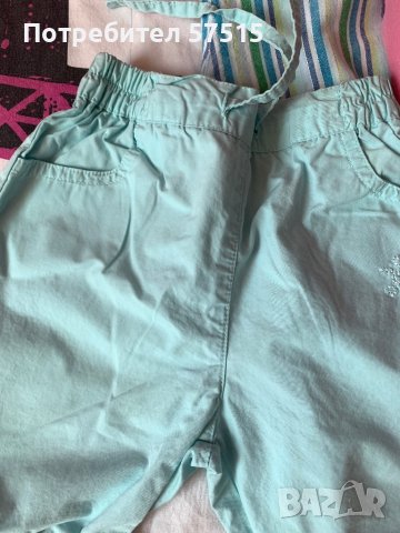 Летни панталони 4 бр момиче, снимка 3 - Панталони и долнища за бебе - 36666283
