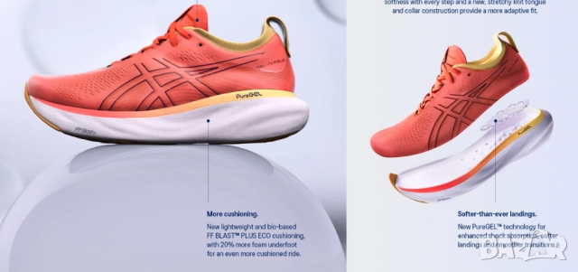 маратонки ASICS GEL-NIMBUS 25 номер 40 ,5, снимка 7 - Маратонки - 52344675