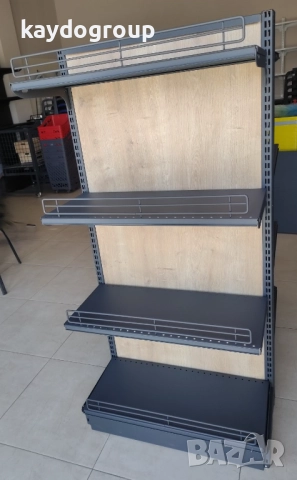 Стелаж за хляб, печива, пекарна, соленки, фурна, хлебарница, метален с дървен гръб НОВ!, снимка 9 - Стелажи и щандове - 51837225