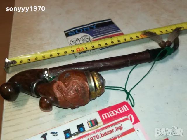 лула маркова лула с дърворезба 2401251609, снимка 3 - Лули - 48812990