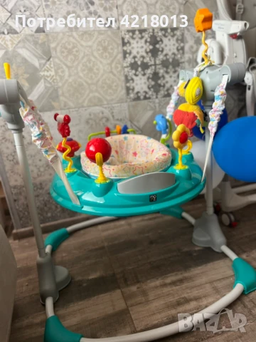 Moni Бебешко бънджи Vista Turquoise, снимка 3 - Детски люлки - 51173021