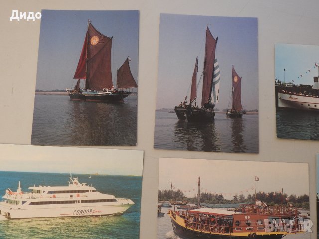 Лот 9 картички кораби платноходки фериботи, снимка 4 - Филателия - 38457395