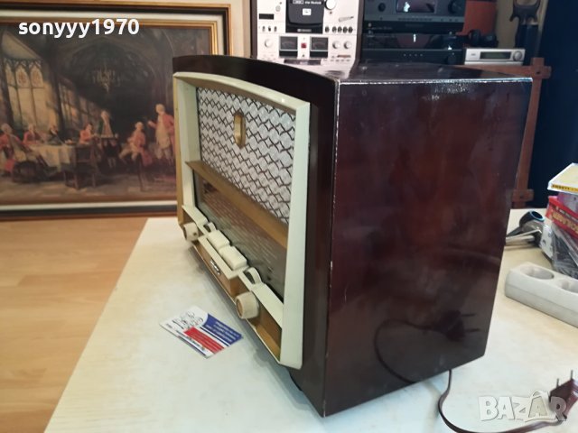 АНТИКА-СТАРО ФРЕНСКО ЛАМПОВО РАДИО 0512230835, снимка 2 - Радиокасетофони, транзистори - 43279279