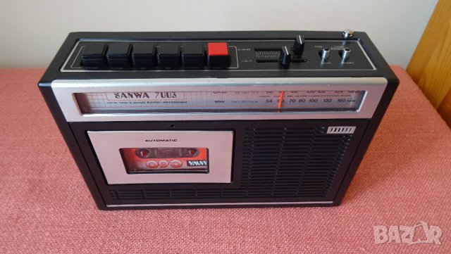 vintage SANWA 7003 Radio Tape-Recorder, снимка 12 - Радиокасетофони, транзистори - 32558462