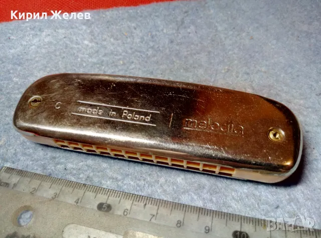 CANCAN MADE in POLAND MELODIA Стара КОЛЕКЦИОНЕРСКА РЯДЪК МОДЕЛ УСТНА ХАРМОНИКА 48324, снимка 10 - Антикварни и старинни предмети - 47607983