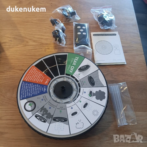 Соларен фонтан SZMP 6W с дистанционно управление – LED, 4000mAh, снимка 7 - Друга електроника - 53240052