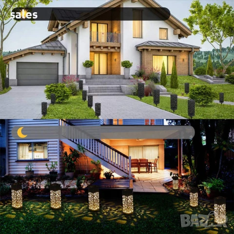 Соларна лампа 6 броя в опаковка, снимка 4 - Соларни лампи - 50653113