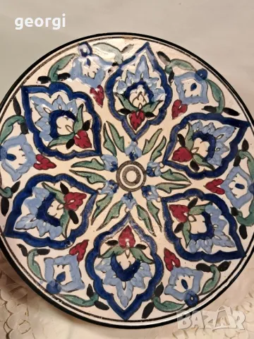 голяма декоративна керамична чиния за стена 23/2, снимка 3 - Декорация за дома - 49309290