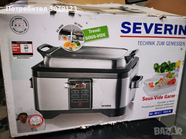 Уред за готвене на пара SEVERIN SV 2447 Sous-Vide

, снимка 1 - Уреди за готвене на пара - 43035743