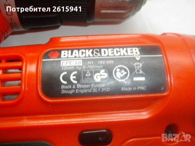 Black Decker EPC14H1-Английско 14,4 Волта-Боди-Тяло За Винтоверт-Отлично-Блек Декер, снимка 13 - Винтоверти - 28316086