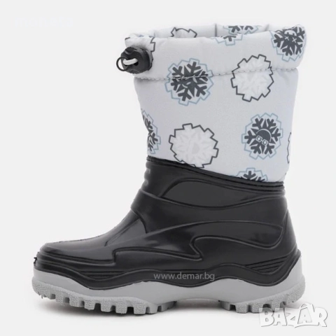 39,90лв „DEMAR“: Нови детски боти/апрески с Топла подплата. Размери 24-35. СИВ СНЕЖИНКИ, снимка 3 - Детски боти и ботуши - 51687344