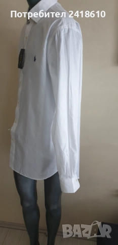 POLO Ralph Lauren  Pique Cotton Mens Size 17 /1/2 XL - 2XL НОВО !ОРИГИНАЛ! Мъжка Риза!, снимка 7 - Ризи - 51711696