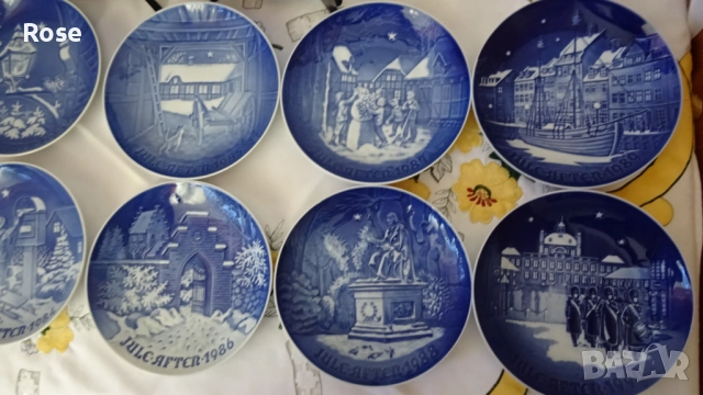 Предлагам поредица 12 броя  чинии Vintage Копенхаген Дания B&G  , снимка 6 - Антикварни и старинни предмети - 52337359