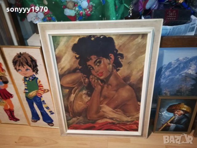 КРАСИВА КАРТИНА ОТ ГЕРМАНИЯ 2111211921, снимка 8 - Антикварни и старинни предмети - 34881535