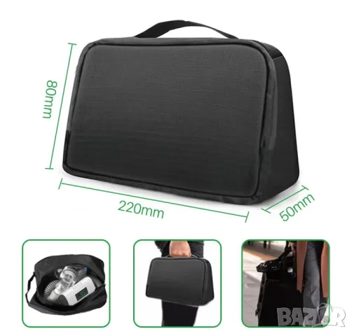 Озонов Дезинфикатор за BiLevel CPAP Апарат за Сънна Апнея ЦПАП Озон Генератор с Чанта +4х Накрайника, снимка 6 - Други - 48393421