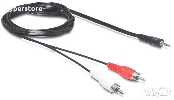 Кабел Стерео жак на стерео жак 3.5мм - 1.5 м Cable 3.5mm-M/M 1.5 m