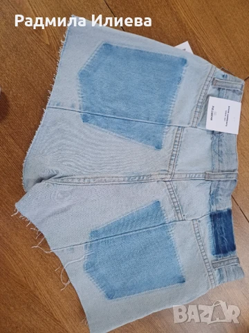 Нови , дънкови панталонки Pull & Bear Размер 34 и 36, снимка 3 - Къси панталони и бермуди - 51278298